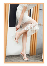Load image into Gallery viewer, Women's High Heels, 2024 Summer New Waterproof Table with A Line Not Tired Feet Thick Crystal Slippers, Women's Shoes
