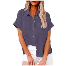 Load image into Gallery viewer, Summer Women Shirts Tops Cotton Linen T-shirt Women Top Camisas Mujer Casual T-Shirt Streetwear Loose Female T-Shirts New Shirt
