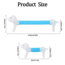 Load image into Gallery viewer, 10Pcs Stretchable Dog Stress Relief Pop Tubes Toy Kids Birthday Party Favors Pinata Filler Telescoping Sensory Squeeze Toy
