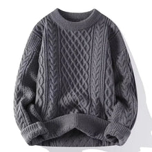 Load image into Gallery viewer, Trendy Knitted Sweater For Men Casual Round Neck Pullover Male Knitted Soft Fall Winter Fashion Long Sleeve Mens Kntwear Outwear
