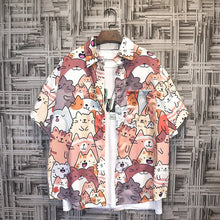 Load image into Gallery viewer, Printed Shirts and Blouses for Men Colourful Hip Hop Clothing Geometric Funny Man Tops Hawaiian Graphic with Pocket Floral Xxl S

