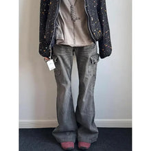 Load image into Gallery viewer, Women's Jeans Emo Grunge 2000s Street Retro High WaistVintage Eclectic Casual Trashy Pants Y2K Full Length Denim Trouser
