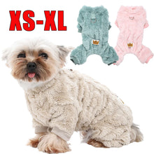 Load image into Gallery viewer, Pet Dog Clothes Cozy Soft Fleece Puppy Cat Jumpsuit For Small Medium Dogs Cats Winter Warm Clothes With Elasicity Yorkshire Pug
