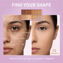 Load image into Gallery viewer, 8 Shade Soft Matte Cream Concealer Palette Full Coverage Fade Dark Circles Blemishes Waterproof Long Lasting Oil Control Makeup
