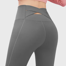 Load image into Gallery viewer, Yoga Pants For Women Elastic High Waist Cross Back Seamless Leggings Hip Lift Gym Tight Sportswear Fitness Sports Leggings
