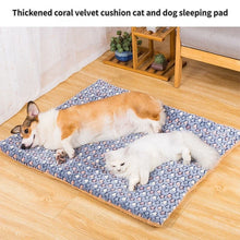 Load image into Gallery viewer, Soft Pet Bed Mats Short Plush Pet Sleeping Bed Mats for Cats Dogs Cute Pad Blanket Warm Kitten Cushion Cat Accessories
