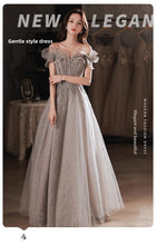 Load image into Gallery viewer, One Shoulder Fairy Style Evening Dress
