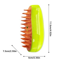 Load image into Gallery viewer, Cat Dog Steamy Brush Steam Brush Electric Sprayer for Massage Pet Grooming Tool Shedding 3 in 1 Electric Sprays Massage Combs
