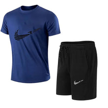 Load image into Gallery viewer, 2025 Summer Fashion Men's Tracksuit T-shirt Shorts Set Leisure Short Sleeve Set Jogging Gym Suit Brand Clothing
