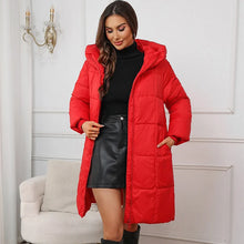 Load image into Gallery viewer, Hooded Quilted Winter Long Parka
