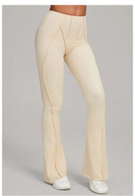 Load image into Gallery viewer, Gym Workout Women's Wide-Leg Tight-Fitting Hip-Lifting Yoga Flared Pants Dance High-Waist Flared Casual Outdoors Sports Trousers
