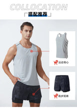 Load image into Gallery viewer, Men's Fitness Tank Top Summer Gym Clothing Bodybuilding Muscle Vest Sleeveless Shirt O Neck Breathable Quick Dry Workout Tops
