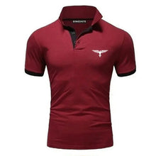 Load image into Gallery viewer, Polo collar contrasting color shirt office fashionable new T-shirt polo shirt men's summer top business casual breathable
