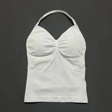 Load image into Gallery viewer, Women's Sexy Sports Bra - Open Back Design, Breathable Stretchy Fabric for Yoga - Elegant Solid Color All-Season Activewear
