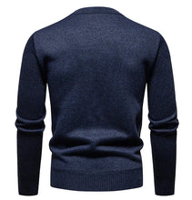 Load image into Gallery viewer, New Sweater Men Casual Knitted Pullover Solid Color Warm Regular Fit Round Neck Sweater Pullovers Mens Sweatwear
