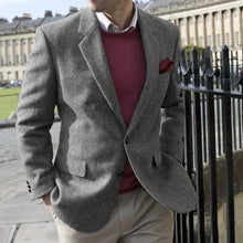 Load image into Gallery viewer, Vintage Herringbone Suit Jacket
