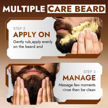Load image into Gallery viewer, Men's Sandalwood Beard Care Balm Tame Unruly Hairs, Deeply Cleanse &amp; Moisturize Dry Beards, Promote Healthie Thicker Facial Hair
