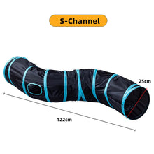 Load image into Gallery viewer, Cat Tunnel Pet Supplies Cat S T Pass Play Tunnel Foldable Cat Tunnel Cat Toy Breathable Drill Barrel for Indoor loud paper
