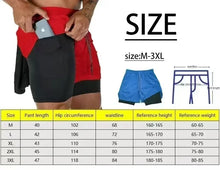Load image into Gallery viewer, 2025 trendy street style fitness shorts for men, quick drying gym training, jogging, double-layer sports shorts
