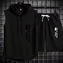 Load image into Gallery viewer, Men's track suit summer sportswear two-piece t-shirt shorts brand tracksuit jogging men's sports suit fitness clothes exercise
