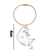 Load image into Gallery viewer, New Cat Hair Storage Keychain Bag Pendant Transparent Pet Fur Keepsake Capsule Souvenir Collection Gift Decoration Accessories
