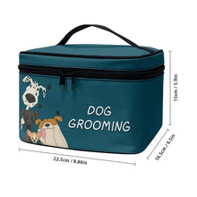 Load image into Gallery viewer, Zipper Pet Grooming Storage Bag, Portable Waterproof Dog Cat Accessory Box for Home Travel, Multifunctional Organizer for Pet Gr

