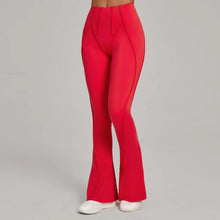 Load image into Gallery viewer, Gym Workout Women's Wide-Leg Tight-Fitting Hip-Lifting Yoga Flared Pants Dance High-Waist Flared Casual Outdoors Sports Trousers
