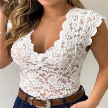 Load image into Gallery viewer, New Tanks For Women Summer Women Lace Sexy Camisole V Neck Tank Top Underwear Vest Candy Color Bralette Female Lace Underwears
