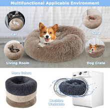 Load image into Gallery viewer, 40-90cm 6 Sizes Round Pet Bed for Large Dog Bed Super Soft Cat Bed Plush Dog House for Medium Dog House Winter Warm Sleeping
