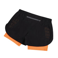 Load image into Gallery viewer, Summer Men's Reflective Running Shorts Fitness Quick Drying Double-Layer Shorts Men's Exercise Training Bodybuilding Shorts
