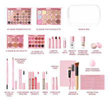 Load image into Gallery viewer, All In One Makeup Set Gathering All Cosmetic Including Base Makeup, Concealer, Contour ,Powder Blusher, Eyebrow Eye, Lip Makeup
