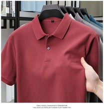 Load image into Gallery viewer, Men's 100% Cotton Polo Shirt - Summer Casual Breathable Tee,19 Colors,Ideal for Golf and Sports,Business Casual,Silk-Like Finish
