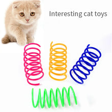Load image into Gallery viewer, Kitten Cat Toys Wide Durable Heavy Gauge Cat Spring Toy Colorful Springs Cat Pet Toy Coil Spiral Springs 4/8/16/20pcs
