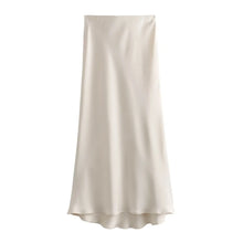 Load image into Gallery viewer, HH Skirts For Women 2024 Summer Solid Satin Sheath Long Skirt Female Show Curve Beach Outfits For Woman Mermaid Skirts
