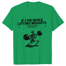 Load image into Gallery viewer, Gym Workout T-shirts for Men Clothing Funny Weightlifting Tshirts Short Sleeve Tops Clothes Fitness Exercise Tee Shirts Homme
