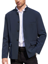 Load image into Gallery viewer, Men’s Lightweight Stand-Collar Casual Blazer
