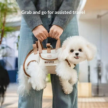 Load image into Gallery viewer, Everyday Travel Carrier for Pet Convertible Shoulder/Hand Bag with Harness Clip Comfortable and Portable for Vet Visits Shopping
