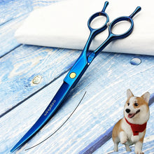 Load image into Gallery viewer, Pet Grooming Scissors   7inch Right and Left Hand Curved Scissors For Dog Grooming
