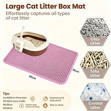 Load image into Gallery viewer, Cat Litter Mat Double Layer Pet Non Slip Big Pet Litter Box Filter MatWear Resistant Waterproof Anti-slip Cat Litter Mat
