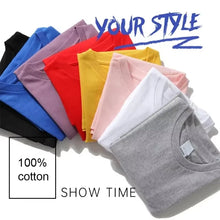 Load image into Gallery viewer, Front and back short-sleeved t-shirts, with logo - Trendy summer and spring women's printed t-shirts. Your best choice
