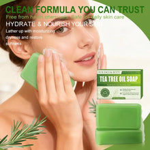 Load image into Gallery viewer, Tea Tree Soap for Face &amp; Body Acne, 100g Tea Tree Oil Soap Bar for Face &amp; Body Natural Skin Cleanser for Oily, Dry &amp; Itchy Skin
