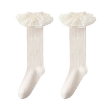 Load image into Gallery viewer, Lace Ruffle Baby Knee Socks
