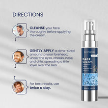 Load image into Gallery viewer, 50ml 6-in-1 Men Facial Cream Daily Moisturizer with Hyaluronic Acid &amp; Collagen,Hydrating Revitalizing Skin Care Fast-Absorbing
