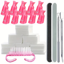 Load image into Gallery viewer, LULAA 10Pcs/16Pcs Plastic Nail Art Soak Off Cap Clip UV Gel Polish Remover Wrap Tool for Fingernail Removal Soak Off Clips
