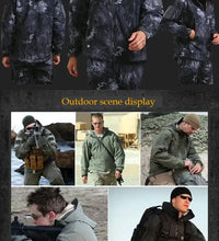 Load image into Gallery viewer, Winter Autumn Fleece Thermal Waterproof Suit Men Jacket Tactical Outdoor Fishing Hiking Camping Tracksuits Coat
