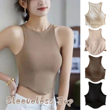 Load image into Gallery viewer, 2025 Summer Women Top with Cups Comfortable U Sports Bra For Running Yoga Gym Tank Top Women's Crop Tops
