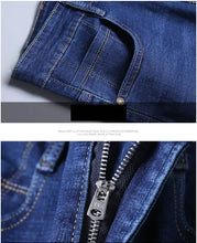 Load image into Gallery viewer, Men Fashion Straight Jeans Men 2025 New Stretch Slim Fit Pants Comfortable Soft Business Denim Trousers Male Brand Clothing
