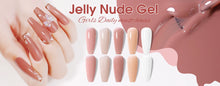Load image into Gallery viewer, NAILCO 15ml Colorful Jelly Gel Nail Polish Gorgeous Color HEMA TPO FREE Soak Off UV LED Semi Permanent Long Wear Gel Varnish
