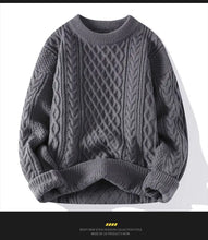 Load image into Gallery viewer, Sweater, Autumn and Winter Men's Thick Crumpled Sweater Jacket, Christmas Couple's Thread
