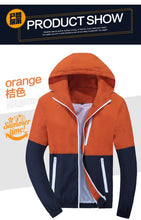 Load image into Gallery viewer, Slim Hooded Patchwork Jacket

